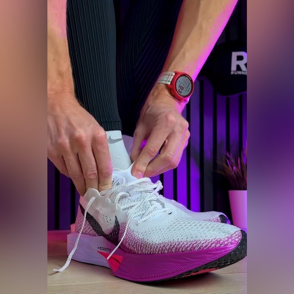Nike Other - Nike ZoomX 🔥 Vaporfly Next% 3 White Vivid Purple DV4129-104 Men's 12 13 NEW